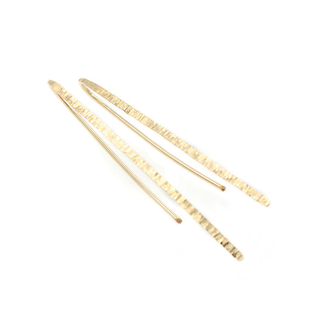 Shape Earrings: Thin Diamond