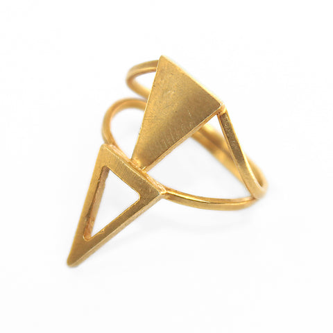 Triple Triangle Studs