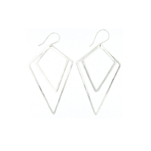 Shape Earrings: Double Kite