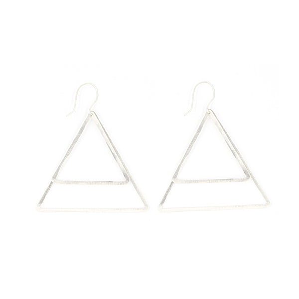 Shape Earrings: Double Triangle