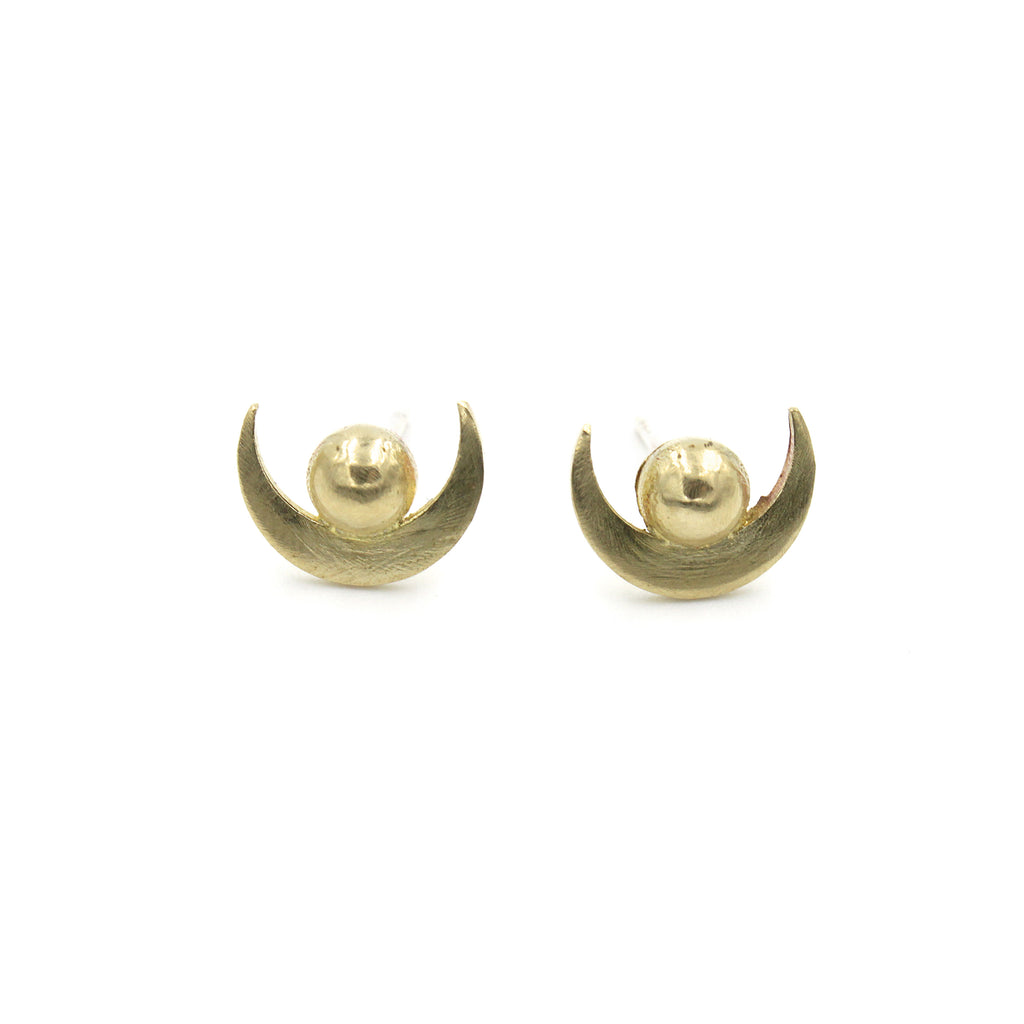 Moon Rising Studs - Brass Moon Rising Studs - Brass
