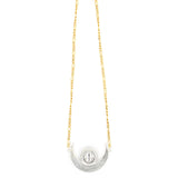 Rising Moon Necklace - Mixed Metals