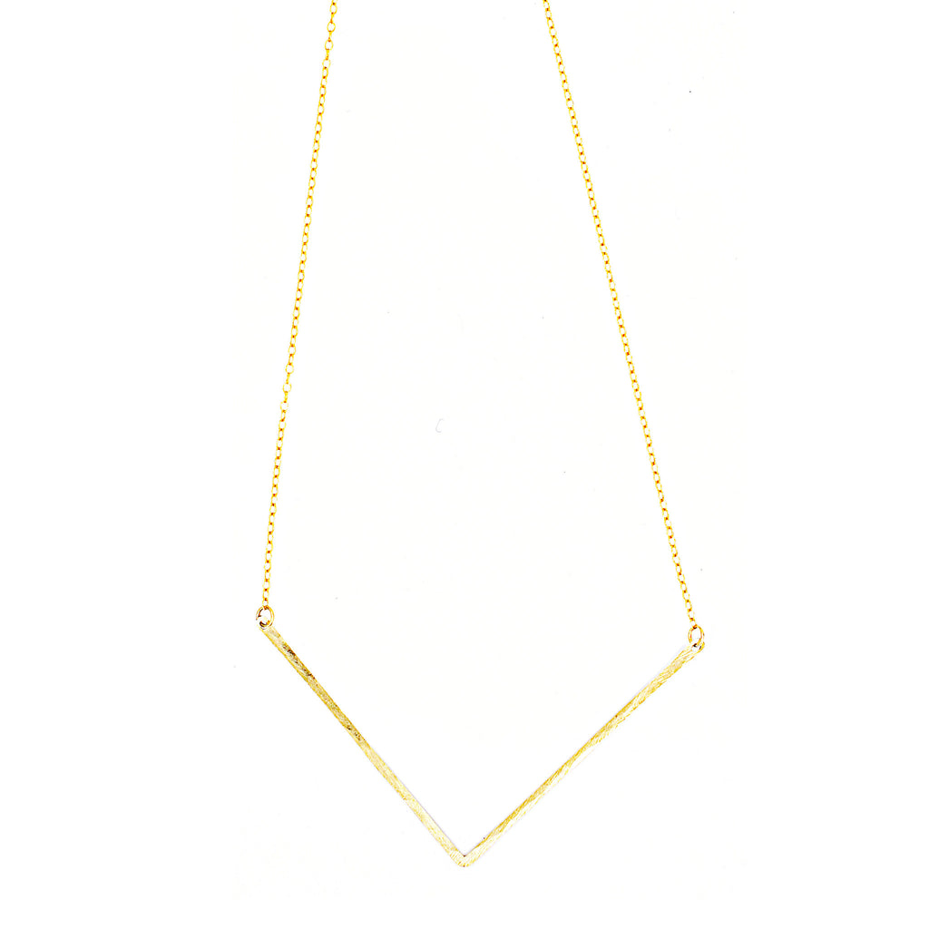Chevron Necklace, Single Chevron Necklace, Single