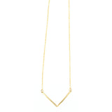Chevron Necklace, Small Single