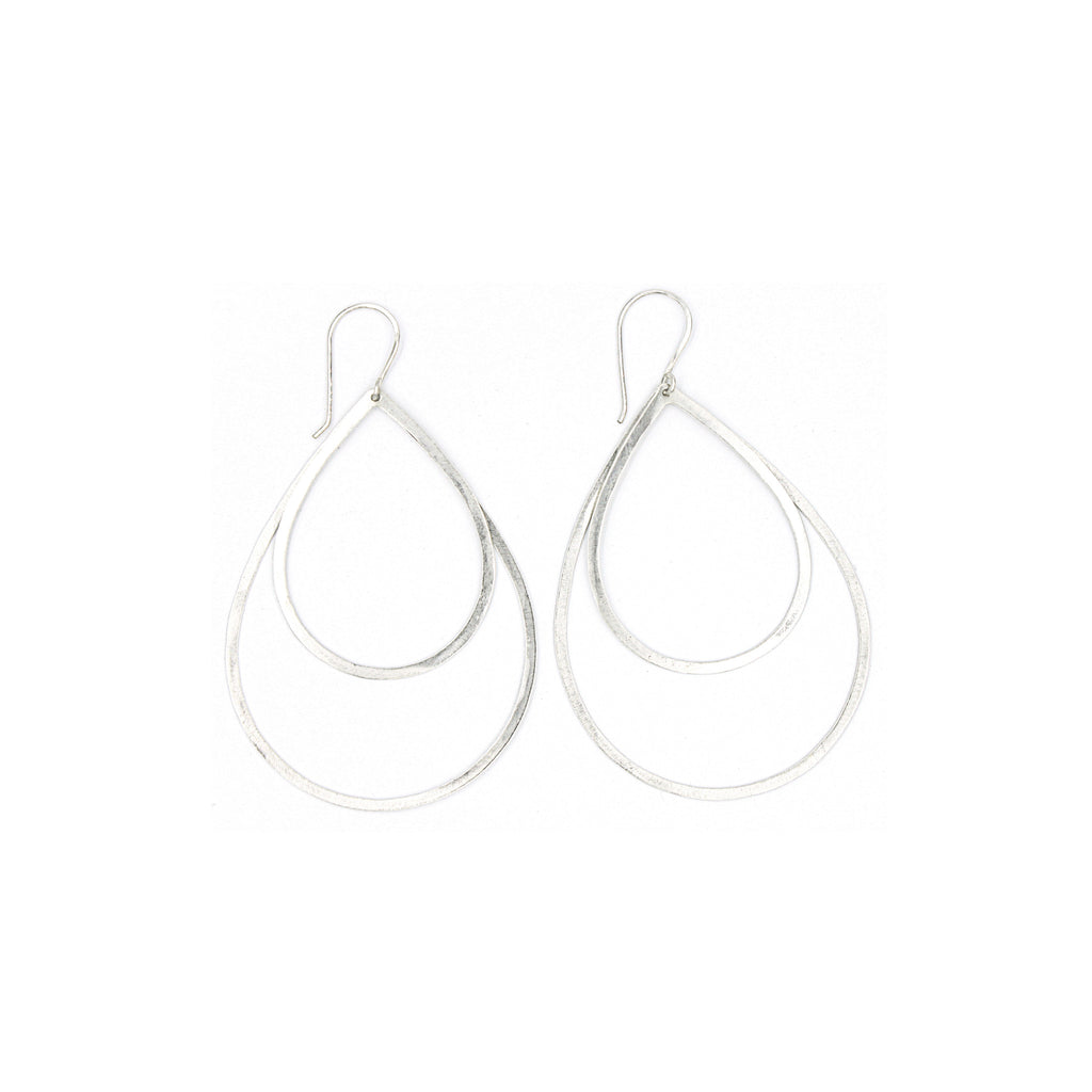 Shape Earrings: Double Tear Shape Earrings: Double Tear