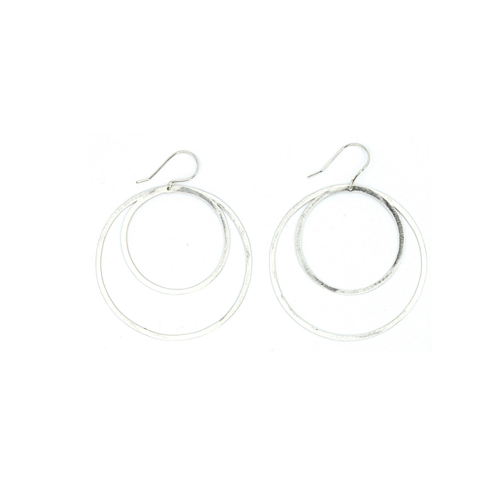 Shape Earrings: Double Circle Shape Earrings: Double Circle