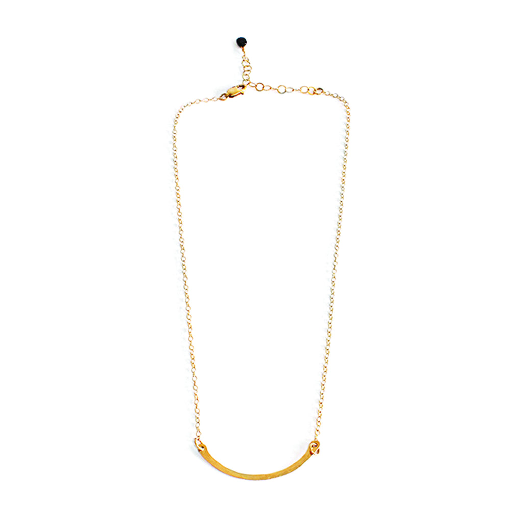 Hammered Bar Necklace, Small Hammered Bar Necklace, Small