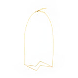 Hammered Long Bolt Necklace