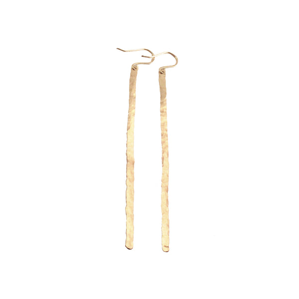 Hammered Bar Earrings