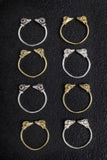 Twisted Horn Rams Head Rings