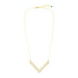 Chevron Necklace, Medium Triple