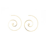 Hammered Signature Swirl Earrings