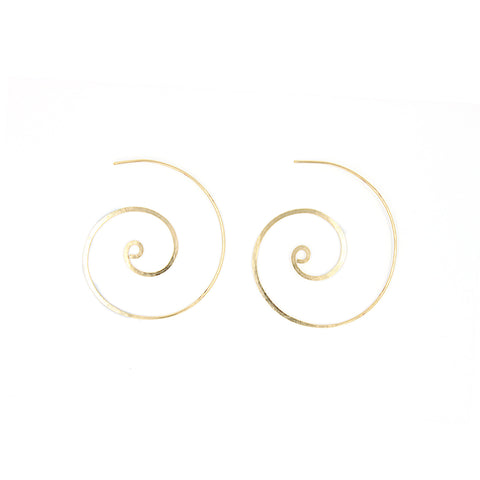 Hammered Signature Swirl Earrings