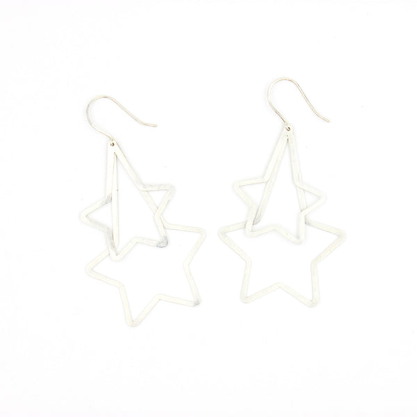 Double Pointed Star Shape Earrings